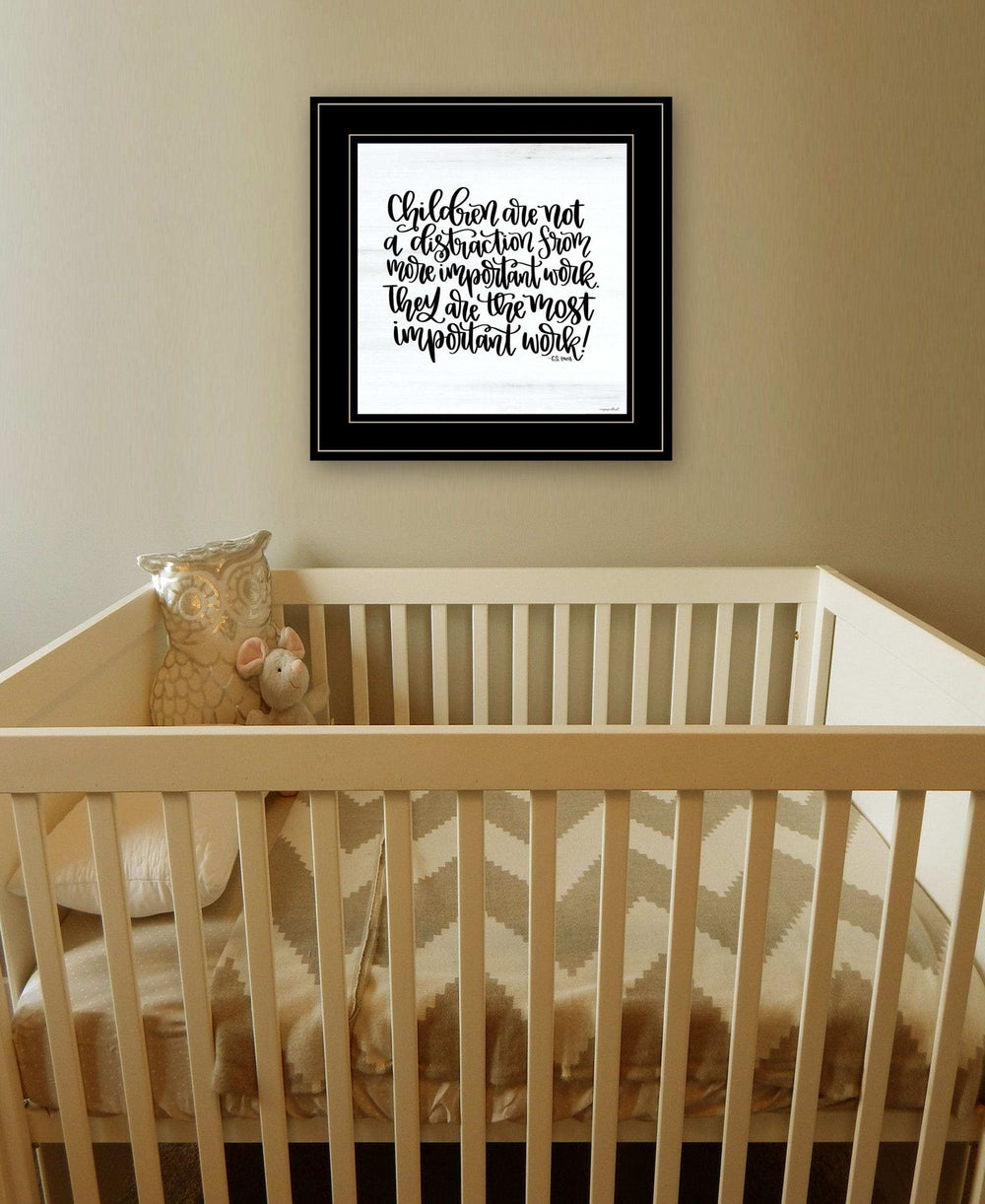 The Most Important Work 4 Black Framed Print Wall Art - Homeroots - Flyclothing LLC