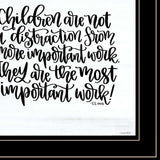 The Most Important Work 4 Black Framed Print Wall Art - Homeroots - Flyclothing LLC