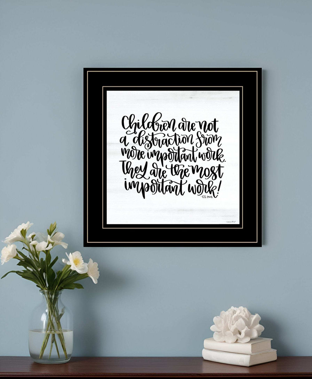 The Most Important Work 4 Black Framed Print Wall Art - Homeroots - Flyclothing LLC