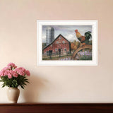 Good Morning Vermont 2 White Framed Print Wall Art - Homeroots - Flyclothing LLC