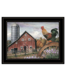 Good Morning Vermont 3 Black Framed Print Wall Art - Homeroots - Flyclothing LLC