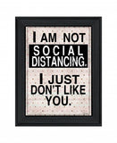 Social Distancing 1 Black Framed Print Wall Art - Homeroots - Flyclothing LLC