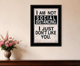 Social Distancing 2 Black Framed Print Wall Art - Homeroots - Flyclothing LLC