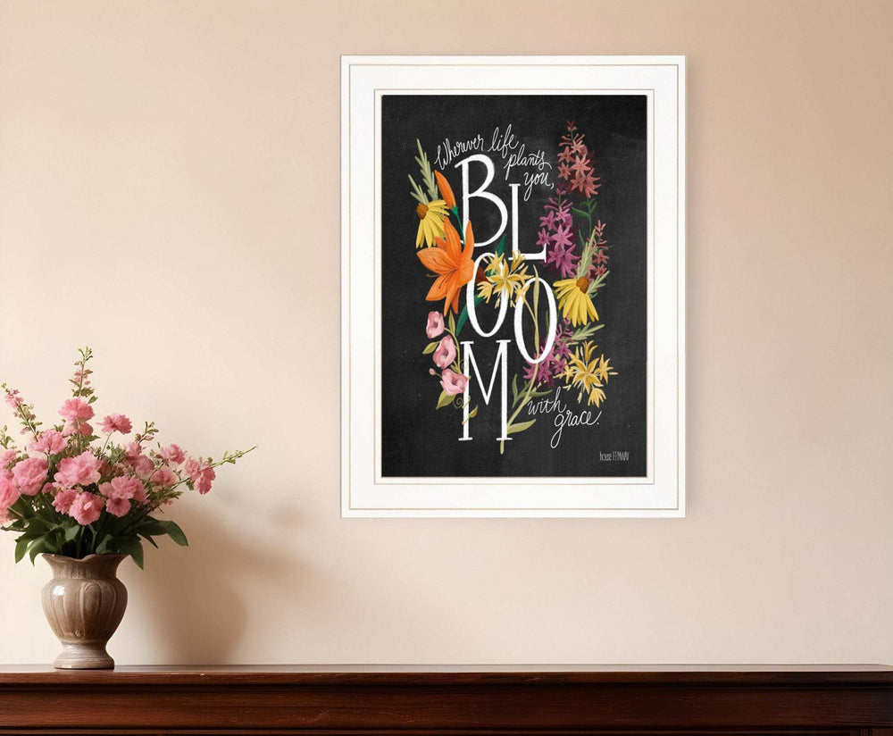 Bloom with Grace 2 White Framed Print Wall Art - Homeroots - Flyclothing LLC