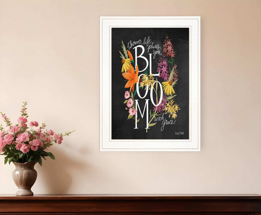 Bloom with Grace 2 White Framed Print Wall Art - Homeroots - Flyclothing LLC