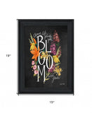 Bloom with Grace 3 Black Framed Print Wall Art - Homeroots - Flyclothing LLC