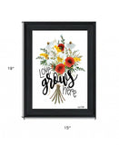Love Grows Here 4 Black Framed Print Wall Art - Homeroots - Flyclothing LLC