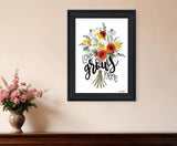 Love Grows Here 4 Black Framed Print Wall Art - Homeroots - Flyclothing LLC