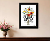 Love Grows Here 5 Black Framed Print Wall Art - Homeroots - Flyclothing LLC