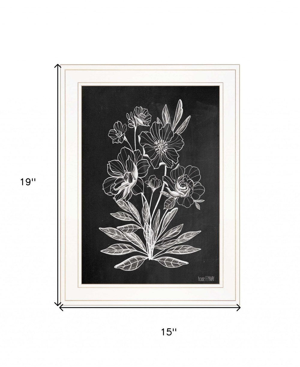 Vintage Chalkboard 2 White Framed Print Wall Art - Homeroots - Flyclothing LLC