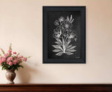 Vintage Chalkboard Flowers Black Framed Print Wall Art - Homeroots - Flyclothing LLC