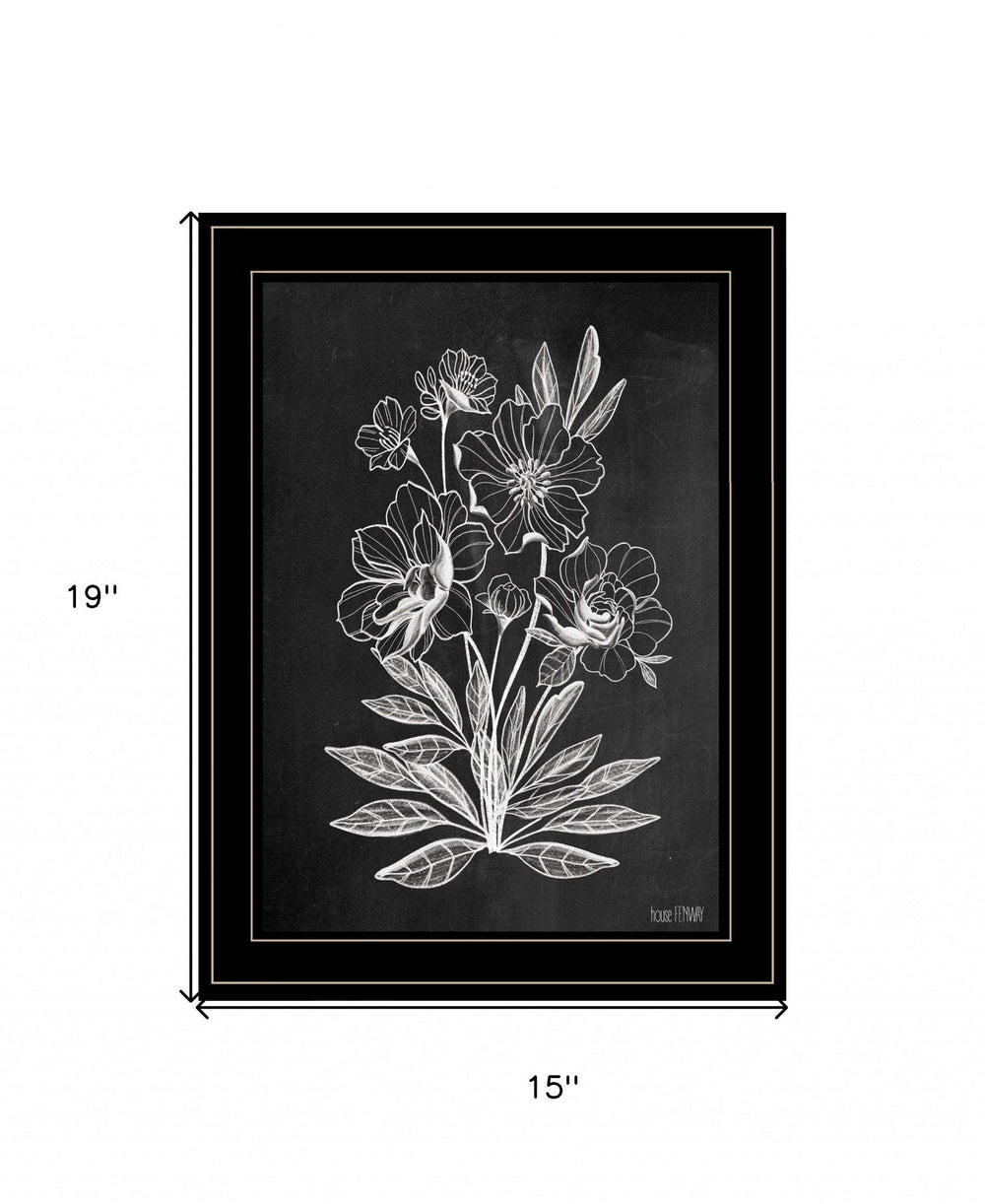 Vintage Chalkboard 3 Black Framed Print Wall Art - Homeroots - Flyclothing LLC