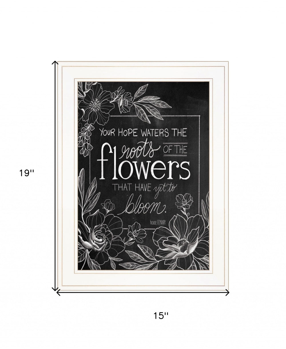 Yet to Bloom 3 White Framed Print Wall Art - Homeroots - Flyclothing LLC