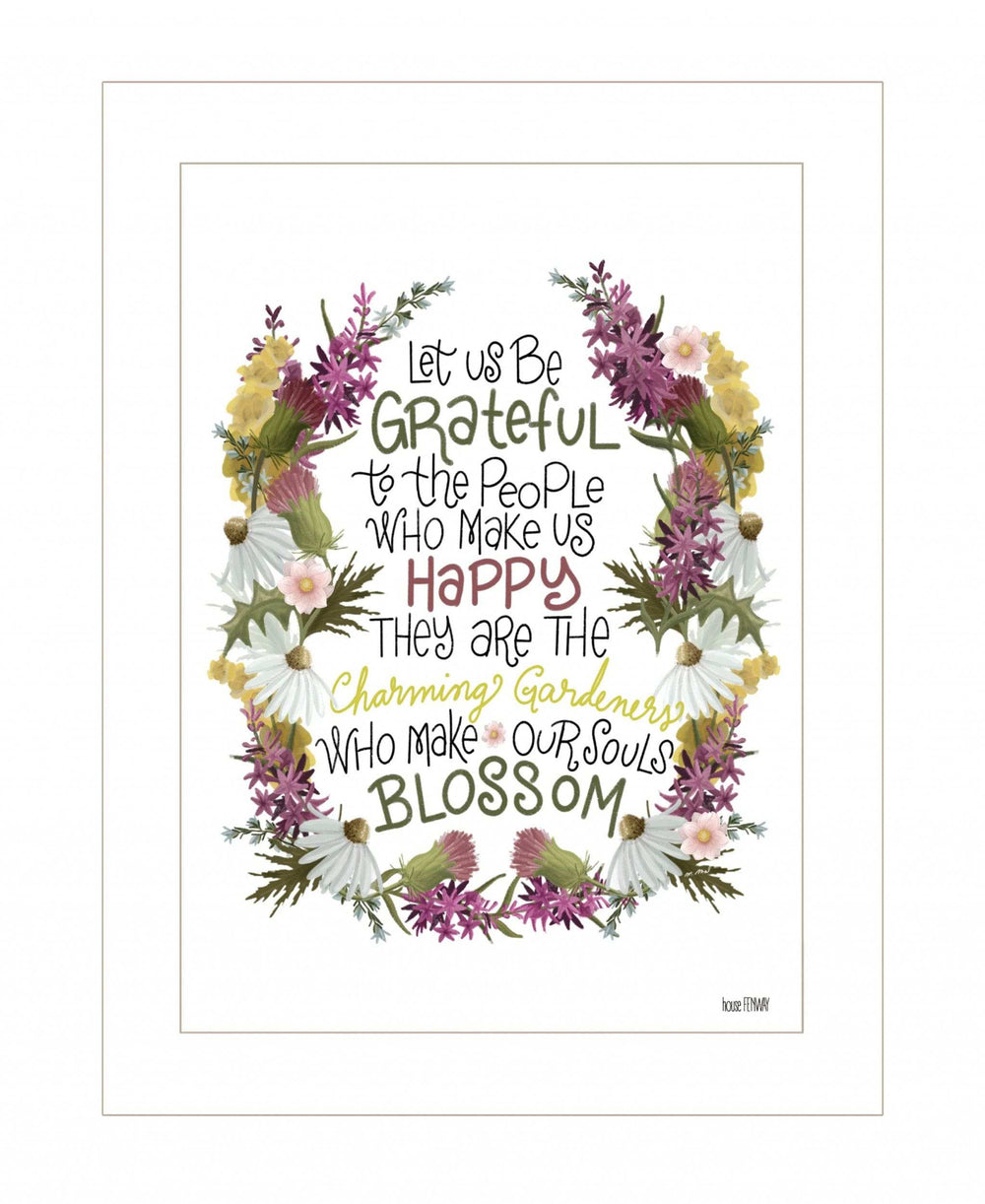 Charming Garden 2 White Framed Print Wall Art - Homeroots - Flyclothing LLC