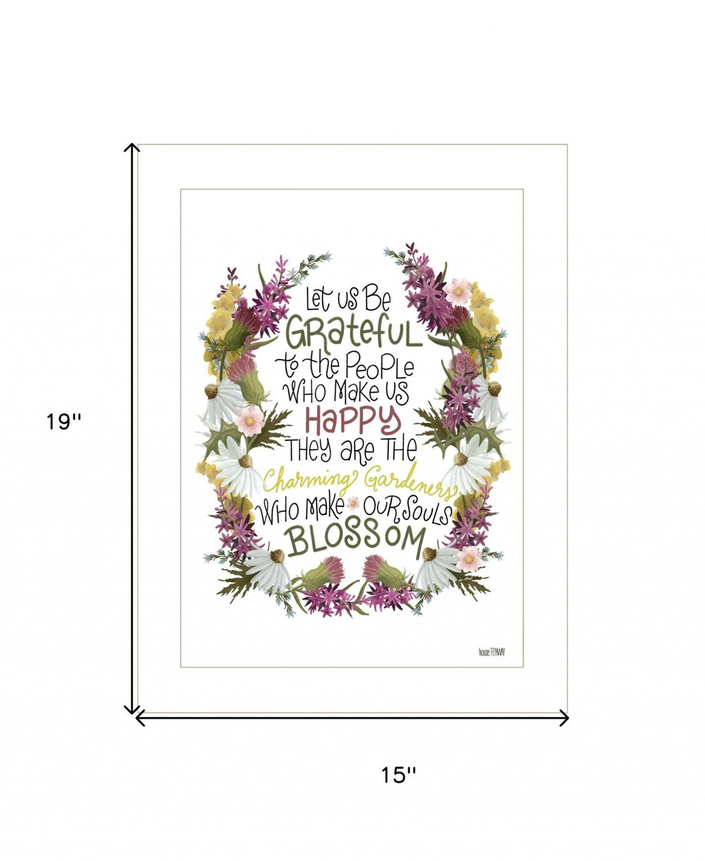 Charming Garden 2 White Framed Print Wall Art - Homeroots - Flyclothing LLC