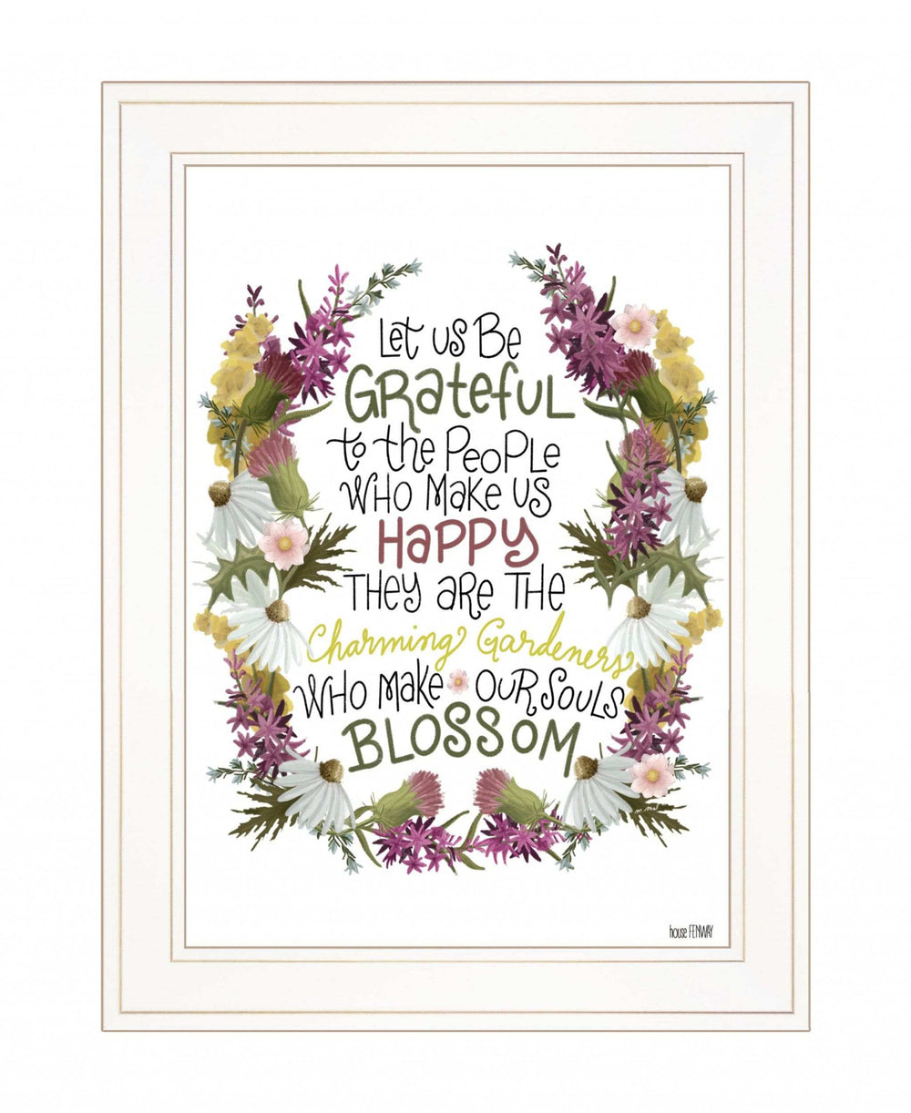 Charming Garden 3 White Framed Print Wall Art - Homeroots - Flyclothing LLC