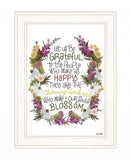 Charming Garden 3 White Framed Print Wall Art - Homeroots - Flyclothing LLC