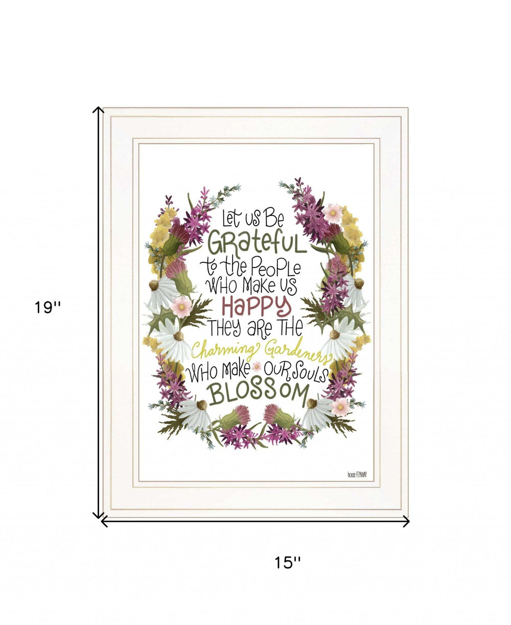 Charming Garden 3 White Framed Print Wall Art - Homeroots - Flyclothing LLC