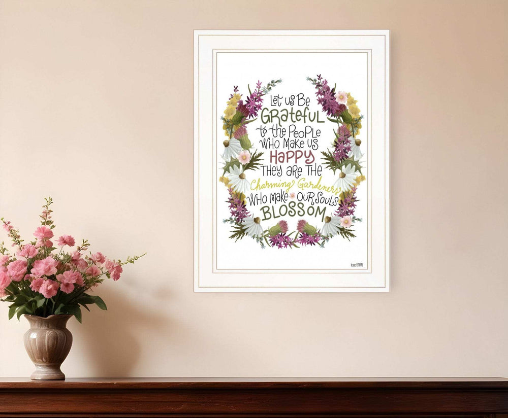 Charming Garden 3 White Framed Print Wall Art - Homeroots - Flyclothing LLC
