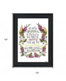 Charming Garden 4 Black Framed Print Wall Art - Homeroots - Flyclothing LLC