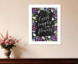 Earth Laughs in Flowers 3 White Framed Print Wall Art - Homeroots - Flyclothing LLC
