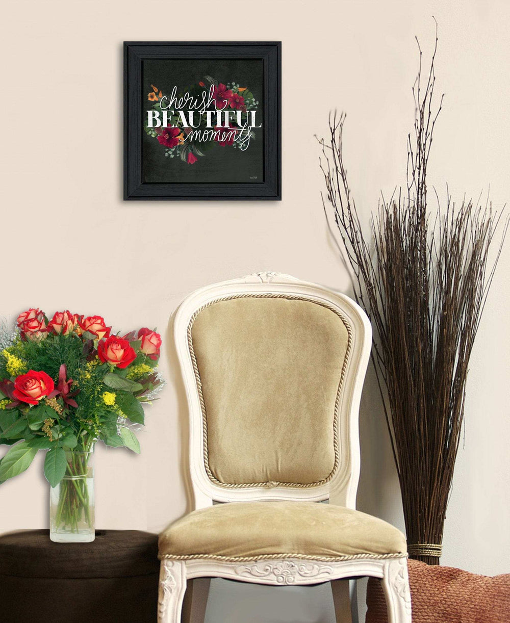 Cherish the Moments 3 Black Framed Print Wall Art - Homeroots - Flyclothing LLC
