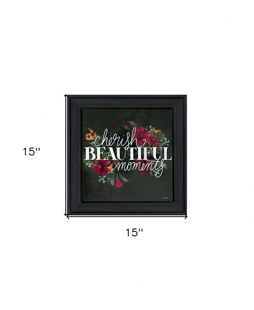 Cherish the Moments 3 Black Framed Print Wall Art - Homeroots - Flyclothing LLC