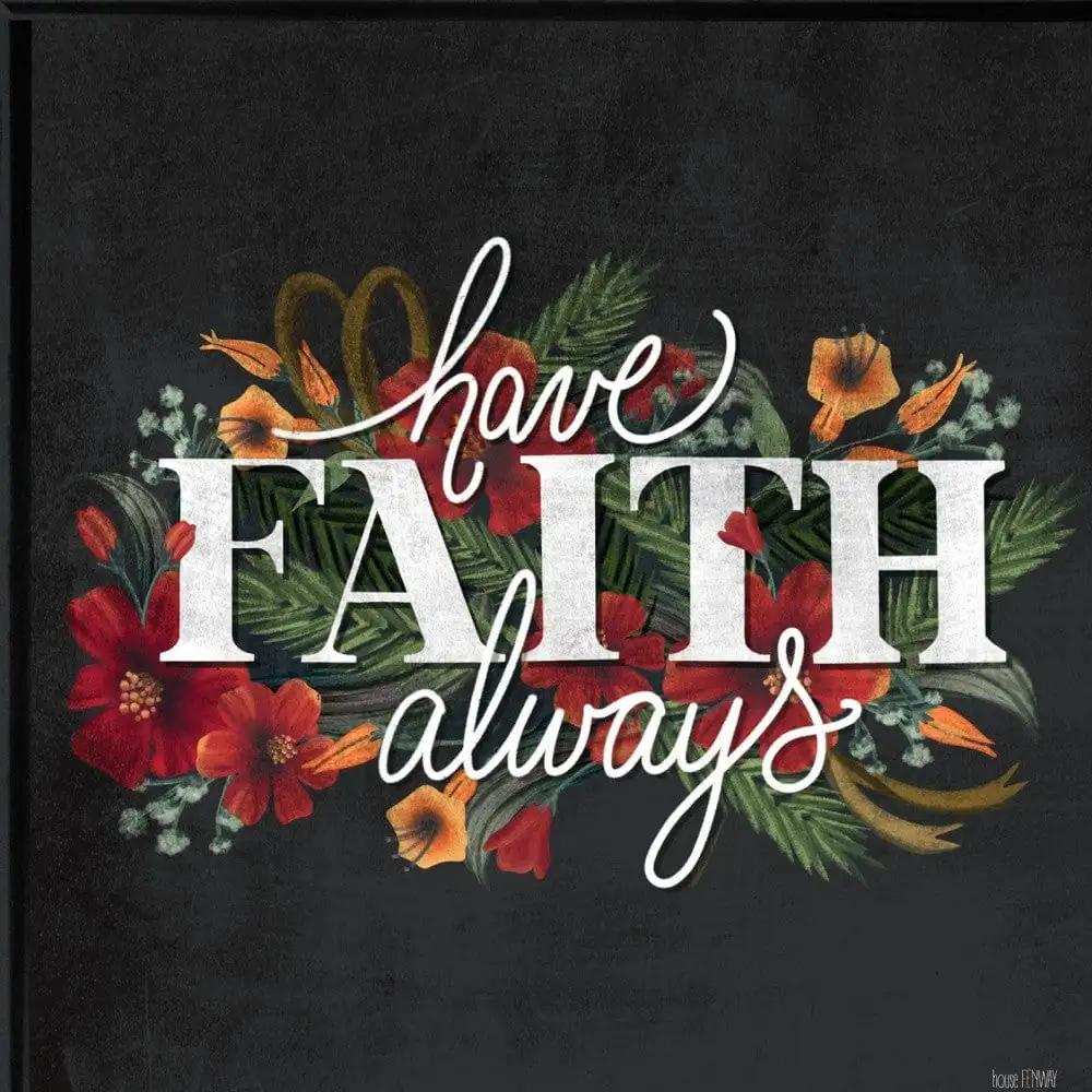 Have Faith 3 Black Framed Print Wall Art - Homeroots - Flyclothing LLC