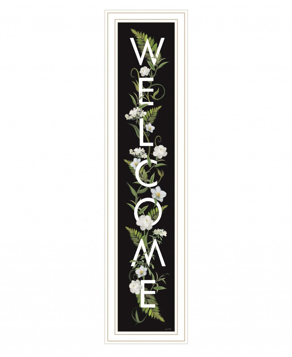 Welcome Sign I 4 White Framed Print Wall Art - Homeroots - Flyclothing LLC