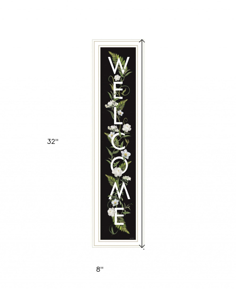 Welcome Sign I 4 White Framed Print Wall Art - Homeroots - Flyclothing LLC