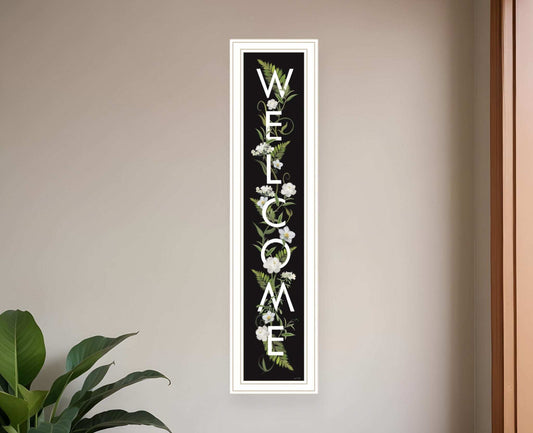 Welcome Sign I 4 White Framed Print Wall Art - Homeroots - Flyclothing LLC