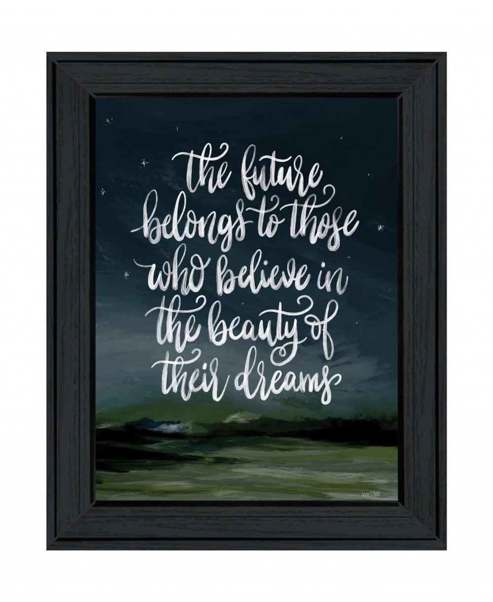 Beauty of Your Dreams 2 Black Framed Print Wall Art - Homeroots - Flyclothing LLC