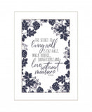 The Secret to Living Well 1 White Framed Print Wall Art - Homeroots - Flyclothing LLC