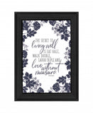 The Secret to Living Well 2 Black Framed Print Wall Art - Homeroots - Flyclothing LLC
