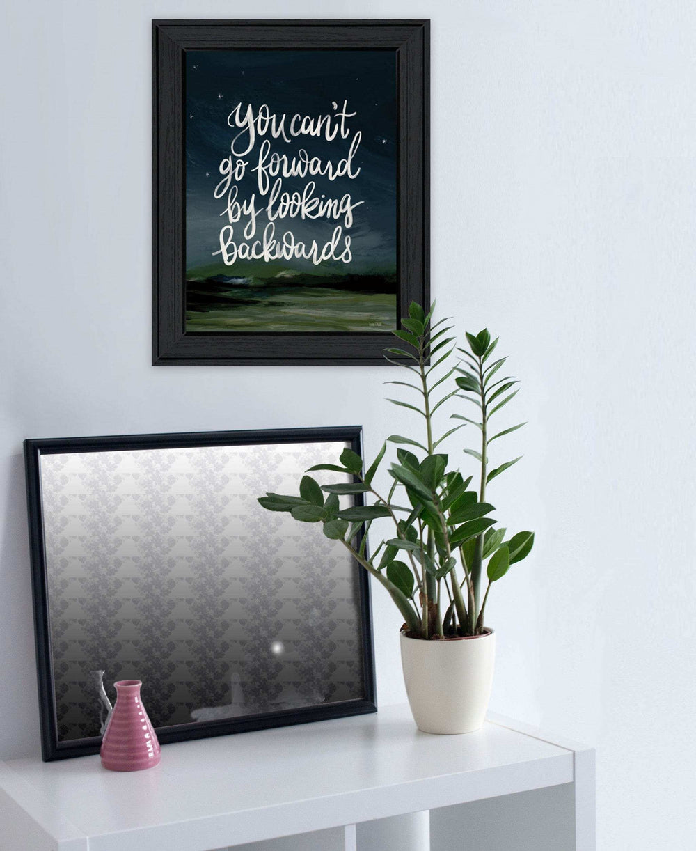 Go Forwards not Backwards 2 Black Framed Print Wall Art - Homeroots - Flyclothing LLC