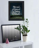 Go Forwards not Backwards 2 Black Framed Print Wall Art - Homeroots - Flyclothing LLC