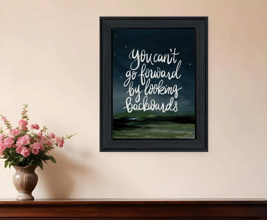 Go Forwards not Backwards 2 Black Framed Print Wall Art - Homeroots - Flyclothing LLC