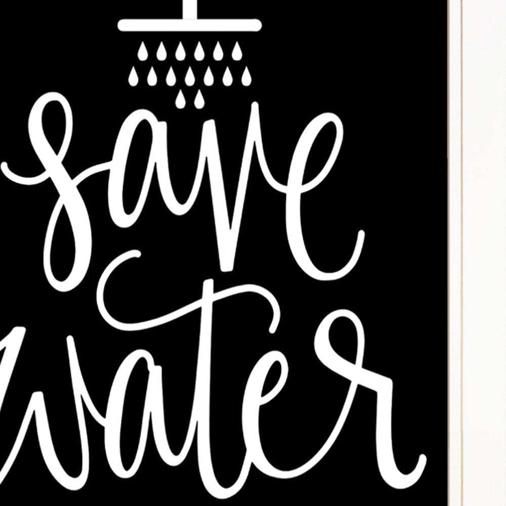 Shower Together 1 White Framed Print Wall Art - Homeroots - Flyclothing LLC