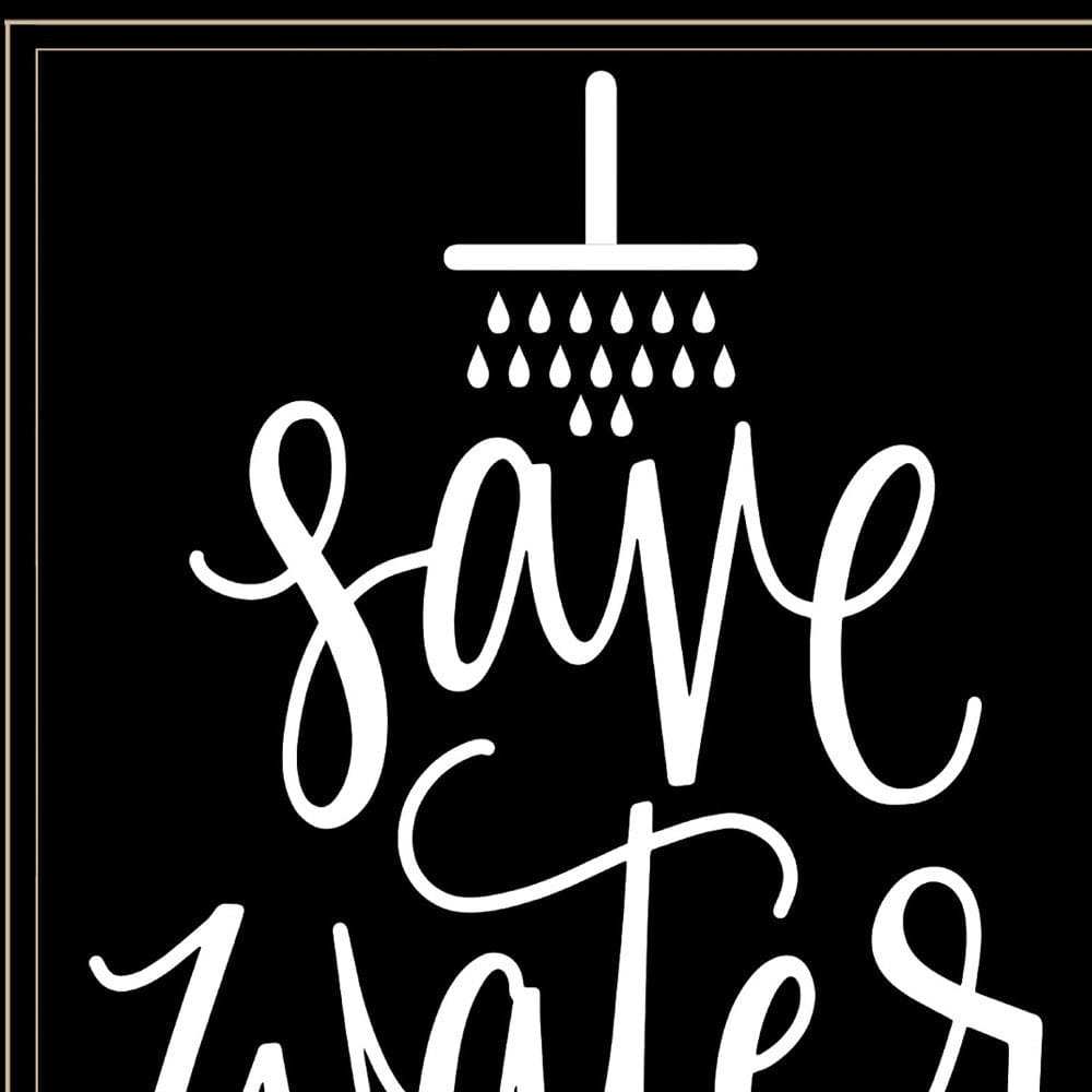 Shower Together 2 Black Framed Print Wall Art - Homeroots - Flyclothing LLC