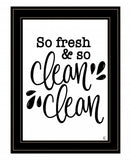 So Clean Clean 2 Black Framed Print Bathroom Wall Art - Homeroots - Flyclothing LLC