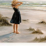 Black Dress 1 White Framed Print Wall Art - Homeroots - Flyclothing LLC