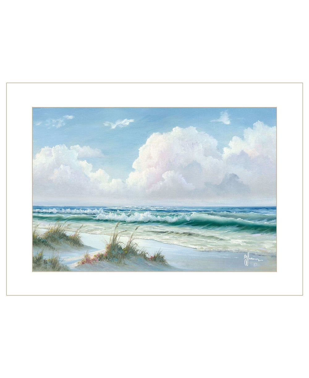 Beach 6 White Framed Print Wall Art - Homeroots - Flyclothing LLC