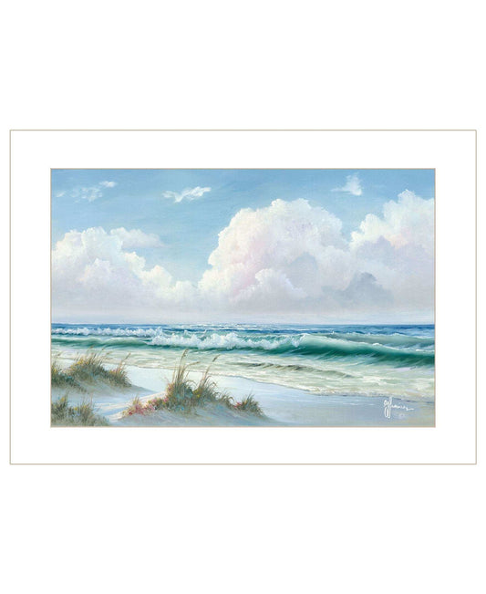 Beach 6 White Framed Print Wall Art - Homeroots - Flyclothing LLC