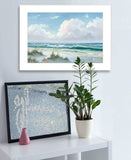 Beach 6 White Framed Print Wall Art - Homeroots - Flyclothing LLC