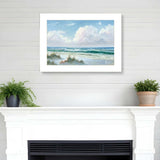 Beach 6 White Framed Print Wall Art - Homeroots - Flyclothing LLC