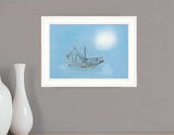 Misty Morning 1 White Framed Print Wall Art - Homeroots - Flyclothing LLC