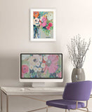 From Mrs Hazels Garden 1 White Framed Print Wall Art - Homeroots - Flyclothing LLC