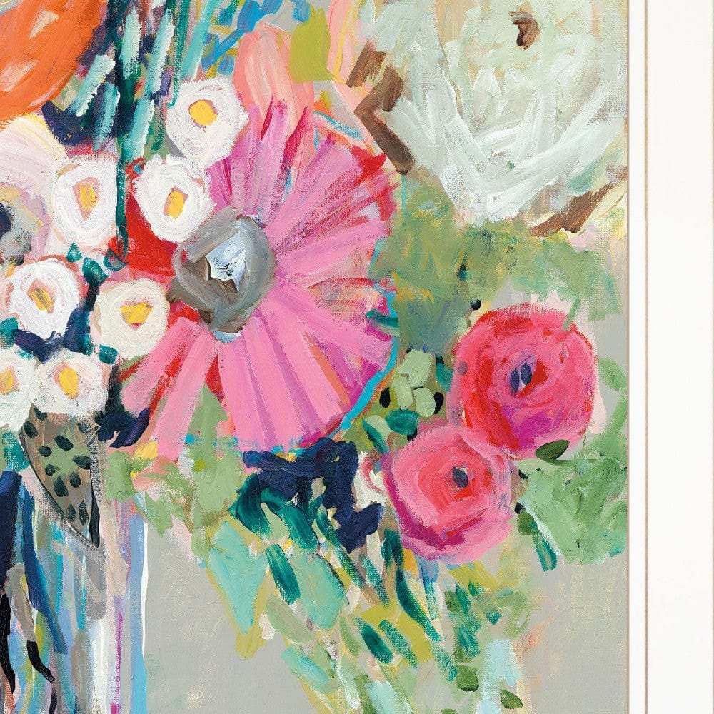 From Mrs Hazels Garden 1 White Framed Print Wall Art - Homeroots - Flyclothing LLC