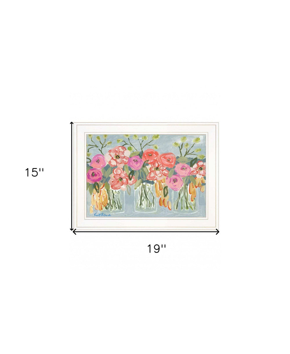 Threes A Charm 2 White Framed Print Wall Art - Homeroots - Flyclothing LLC