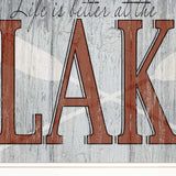 Life is Better at the Lake 1 White Framed Print Wall Art - Homeroots - Flyclothing LLC